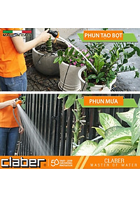 Bộ Vòi Tưới Cây Đa Năng 20m Claber Starter Garden Set 9053 kèm vòi phun 4 chế độ