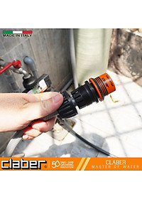 Khớp Nối Nhanh Tự Ngắt Nước Claber Aquastop 8548, nhựa ABS, nối 3 cỡ ống 12-14-19mm