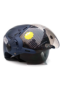 Mũ bảo hiểm nửa đầu GRS A966K - 2 Lớp kính - Tháo được lót 