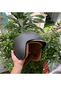 Mũ Bảo Hiểm Royal M139 Đen Nhám Kính Âm