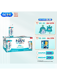 Thùng 24 Hộp Nestlé Nan Optipro Kid Hộp Pha Sẵn 180Ml ( 24 X 180Ml) ) - Link Mua