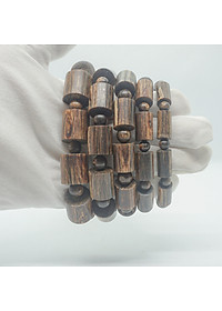 Vòng Tay Trầm Hương Trụ Trúc Sánh Chìm Tự Nhiên (Nam)