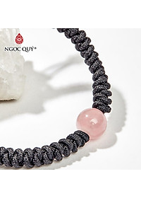 Vòng tay dây đen thắt hạt đá thiên nhiên - Ngọc Quý Gemstones