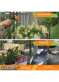 Bộ Dây Và Vòi Xịt Nước Đa Năng Claber Starter Garden Set 20m 9053 TẶNG máng treo ống nước Eco 0 Claber 8866