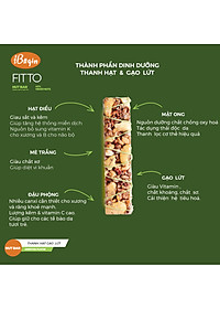 Hộp FITTO Gạo lứt - Hạnh nhân - Trà xanh - Ngũ cốc dinh dưỡng thay thế các bữa ăn (sáng, trưa, chiều, xế, tối) tiện lợi, tốt cho sức khỏe, phù hợp với người bận rộn, tập luyện thể thao