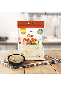 Đặc sản Tiền Giang - Gạo Lứt VietGAP Vinh Hiển (2KG) - Chuẩn VietGAP và OCOP 4 SAO