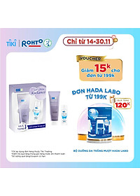 Hộp quà sữa rửa mặt dưỡng trắng cao cấp Hada Labo Premium Cleanser Radiance 100g + Tặng Lotion dưỡng ẩm Hada Labo 40ml