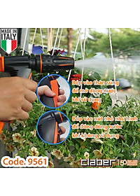 Súng Tưới Cây Đa Năng Claber Precision 9561, kết nối nhanh, chỉnh được áp lực nước, phun nước 2 chế độ, có khóa rảnh tay