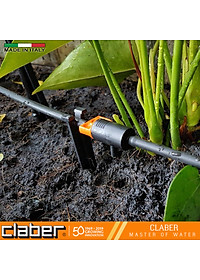 Combo Bộ Hẹn Giờ Tưới Cây Tự Động Nhỏ Giọt 15 kênh vặn Claber 8422 + bộ Kit tưới nhỏ giọt cho 10 chậu cây DRIPKIT10TC