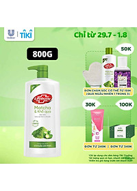 Sữa Tắm Lifebuoy Detox Và Sạch Sâu Khỏi Bụi Mịn Pm2.5 Detox Bảo Vệ Khỏi Vi Khuẩn Gây Mụn Cơ Thể Matcha & Khổ Qua Chai 800G