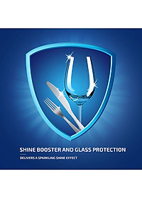 Túi 36 viên rửa chén Finish Quantum Max Dishwasher Tablets Lemon Sparkle QT09446 - hương chanh