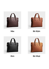 Cặp Công Sở Lata ( Thời trang nam basic đựng laptop 14,6 inch - Cặp da CA28 )