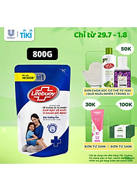 Sữa Tắm Lifebuoy Sạch Khuẩn Chăm Sóc Da Ngăn Ngừa Vi Khuẩn Lây Lan Với Ion Bạc+ Hỗ Trợ Cùng Đề Kháng Da Tự Nhiên Túi 800G