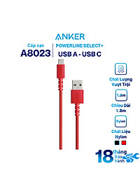 Dây Cáp Sạc USB Type-C Anker PowerLine Select+ A8022 0.9m / A8023 1.8m – Hàng Chính Hãng