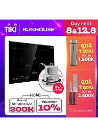 Bếp Âm Đôi Từ – Hồng Ngoaị Sunhouse Mama MMB9100VN (73 cm) – Hàng Chính Hãng