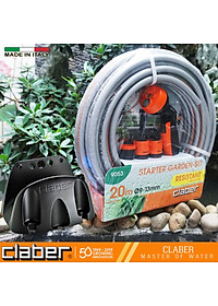 Bộ Dây Và Vòi Xịt Nước Đa Năng Claber Starter Garden Set 20m 9053 TẶNG máng treo ống nước Eco 0 Claber 8866