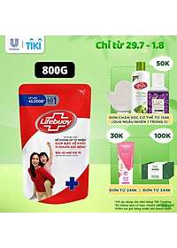 Sữa Tắm Lifebuoy Sạch Khuẩn Bảo Vệ Khỏi 99.9% Vi Khuẩn Chứa Ion Bạc+ Hỗ Trợ Cùng Đề Kháng Da Tự Nhiên Túi 800G