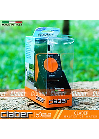 Bộ Hẹn Giờ Tưới Cây Tự Động 15 Kênh Vặn Claber Aquauno Logica 8422, ngõ vào ren 27mm, dùng pin 9V, 2 lần tưới trong ngày