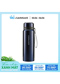 Bình Giữ Nhiệt Bằng Thép Không Gỉ Lock&Lock Vacuum Bottle LHC6180FU (800ML) – Xanh Đậm