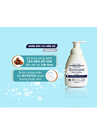 Nước rửa tay hữu cơ diệt khuẩn dạng bọt tinh dàu Cam 250ml thương hiệu Ecocare