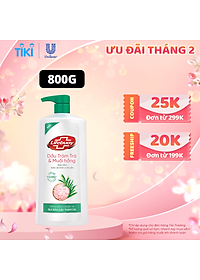 Sữa Tắm Lifebuoy Detox Và Sạch Sâu Khỏi Bụi Mịn Pm2.5 Và Vi Khuẩn Tràm Trà Muối Hồng 100% Từ Thiên Nhiên Chai 800G