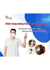 Combo 5 Khẩu trang vải 2 lớp kháng khuẩn Poêmy