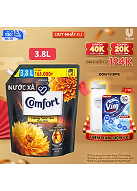 Nước Xả Làm Mềm Vải Comfort Giữ Màu & Bền Vải Sophia Hương Nước Hoa Thiên Nhiên 3.8L