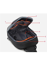 Túi đeo chéo nam tích hợp khóa chống trộm chống nước cao cấp phong cách mới