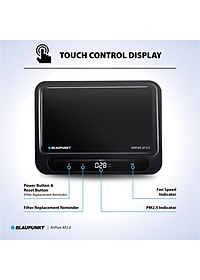 Máy Lọc Không Khí Ô Tô Cao Cấp Blaupunkt Airpure AP 2.0 Không Một Tiếng Ồn, Sử Dụng Bộ Lọc Hepa Lọc Không Khí - Khử Mùi, 3 Vị Trí Đặt Nhờ Dây Dẫn Dài 4m