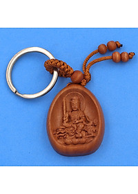 Combo 3 móc khóa gỗ Văn Thù Bồ Tát