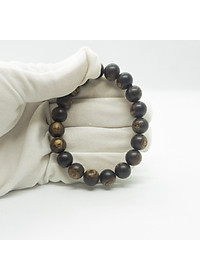 Vòng Tay Trầm Hương Hạt Tròn Đơn Sánh Chìm (Nam)