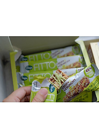 Hộp FITTO Gạo lứt - Hạnh nhân - Trà xanh - Ngũ cốc dinh dưỡng thay thế các bữa ăn (sáng, trưa, chiều, xế, tối) tiện lợi, tốt cho sức khỏe, phù hợp với người bận rộn, tập luyện thể thao