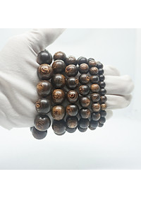 Vòng Tay Trầm Hương Hạt Tròn Đơn Sánh Chìm (Nam)