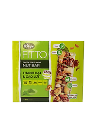 Hộp FITTO Gạo lứt - Hạnh nhân - Trà xanh - Ngũ cốc dinh dưỡng thay thế các bữa ăn (sáng, trưa, chiều, xế, tối) tiện lợi, tốt cho sức khỏe, phù hợp với người bận rộn, tập luyện thể thao