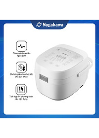 Nồi cơm điện cao tần Nagakawa NAG0140 (1.2L) – 12 chế độ nấu – Giảm tinh bột – Hàng chính hãng