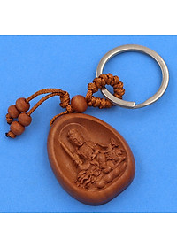 Combo 3 móc khóa gỗ Văn Thù Bồ Tát