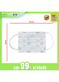 Khẩu Trang Trẻ Em Anyguard Hàn Quốc 3 Lớp Chính Hãng (Cỡ Lớn Cho Bé Dưới 13Tuổi - Hộp 50 Chiếc)-베이비 마스크 - Face Mask For Kids Under 13 yearsold-ISO 9001:2015, ISO 13485:2016, QCVN 01:2017/BTC