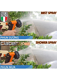 Vòi Tưới Cây Đa Năng 4 Chế Độ Claber Ergo Graden 9391, ngõ vào kết nối nhanh, có khóa cài chống mỏi tay