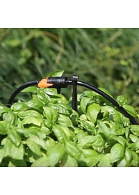 Đầu Tưới Nhỏ Giọt Liền Trục Claber 91217, điều chỉnh được lưu lượng 0-6l/h, bịch 10 cái, kết nối ống 4-6mm