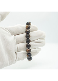 Vòng Tay Trầm Hương Hạt Tròn Đơn Sánh Chìm (Nam)