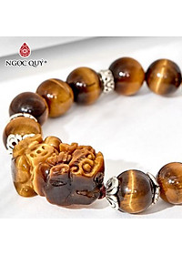 Vòng tay đá thiên nhiên phối tỳ hưu đá - Ngọc Quý Gemstones