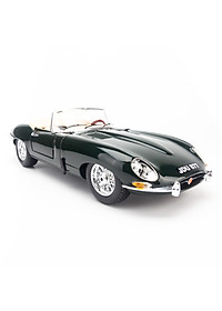 Mô Hình Xe  Jaguar E-Type Cabrio Green 1:18 Bburago - MH-12046