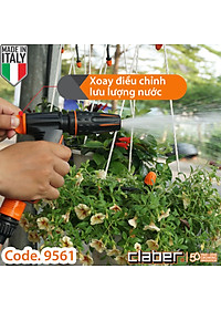 Súng Tưới Cây Đa Năng Claber Precision 9561, kết nối nhanh, chỉnh được áp lực nước, phun nước 2 chế độ, có khóa rảnh tay