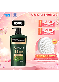 Dầu Gội TRESemmé Salon Detox Cho Tóc Chắc Khỏe Bóng Mượt Với Gừng & Trà Xanh Giúp Detox Tóc Sạch Sâu 850g