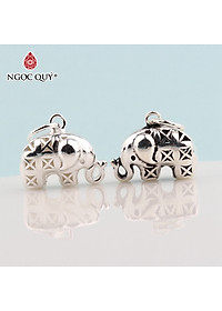 Charm bạc thái con voi treo - Ngọc Quý Gemstones