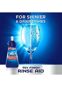 Nước làm bóng và khô bát, đĩa Finish Dishwasher Shine & Dry Regular 400ml QT017391