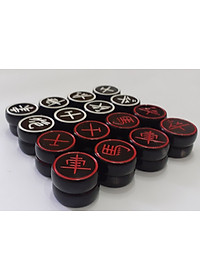 Quân cờ tướng sừng trâu đen -tiện gù 3,7cm