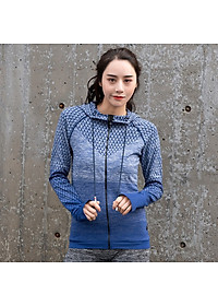 Áo Khoác Thun Nữ Rằn Ri Có Nón Chống Nắng,Tập Thể Thao Ôm Body Siêu Đẹp Mềm Mịn Mỏng Mát