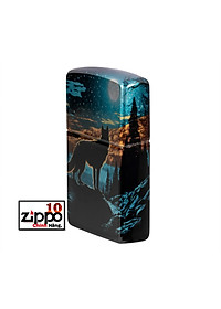 Bật lửa Zippo 46252 Moonlight Wolf Design - Chính hãng 100%