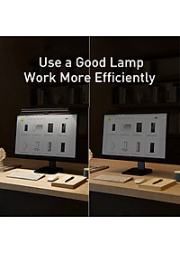Đèn Led Máy Tính - Đèn LED Gắn Máy Tính Baseus Chiếu Sáng Rộng Ánh Sáng Đều Thiết Kế Sang Trọng